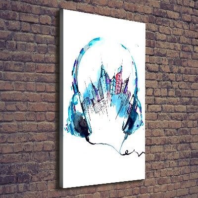 Foto-obraz canvas do salonu Muzyka miasta