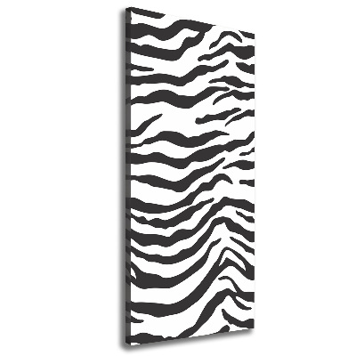 Foto obraz na płótnie do salonu pionowy Zebra tło