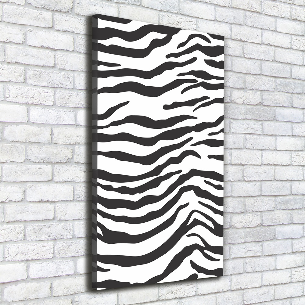 Foto obraz na płótnie do salonu pionowy Zebra tło