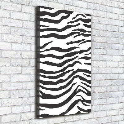 Foto obraz na płótnie do salonu pionowy Zebra tło