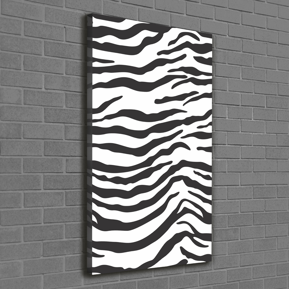 Foto obraz na płótnie do salonu pionowy Zebra tło