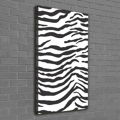Foto obraz na płótnie do salonu pionowy Zebra tło