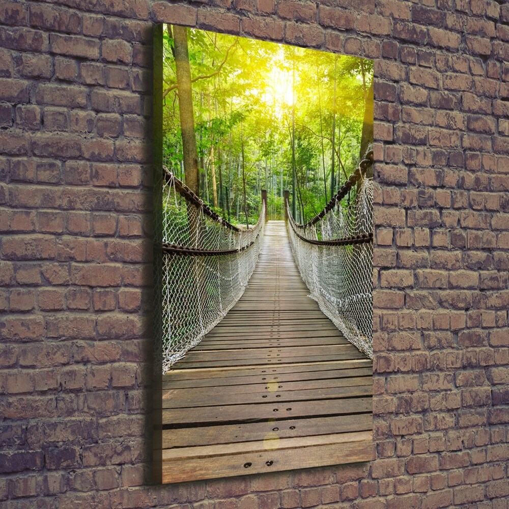 Foto obraz canvas pionowy Most wiszący