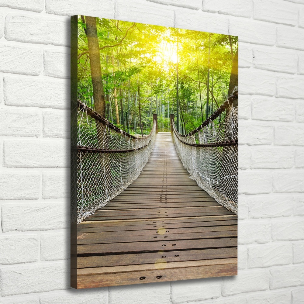 Foto obraz canvas pionowy Most wiszący