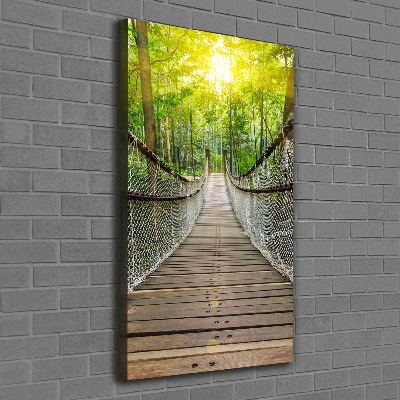 Foto obraz canvas pionowy Most wiszący