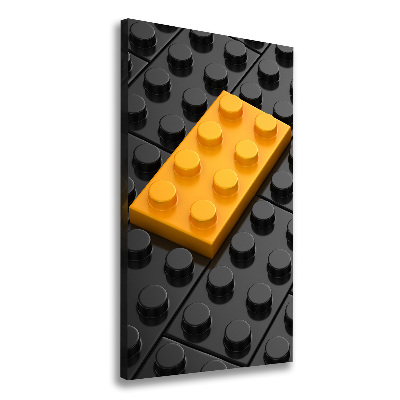 Foto obraz na płótnie do salonu pionowy Klocki lego