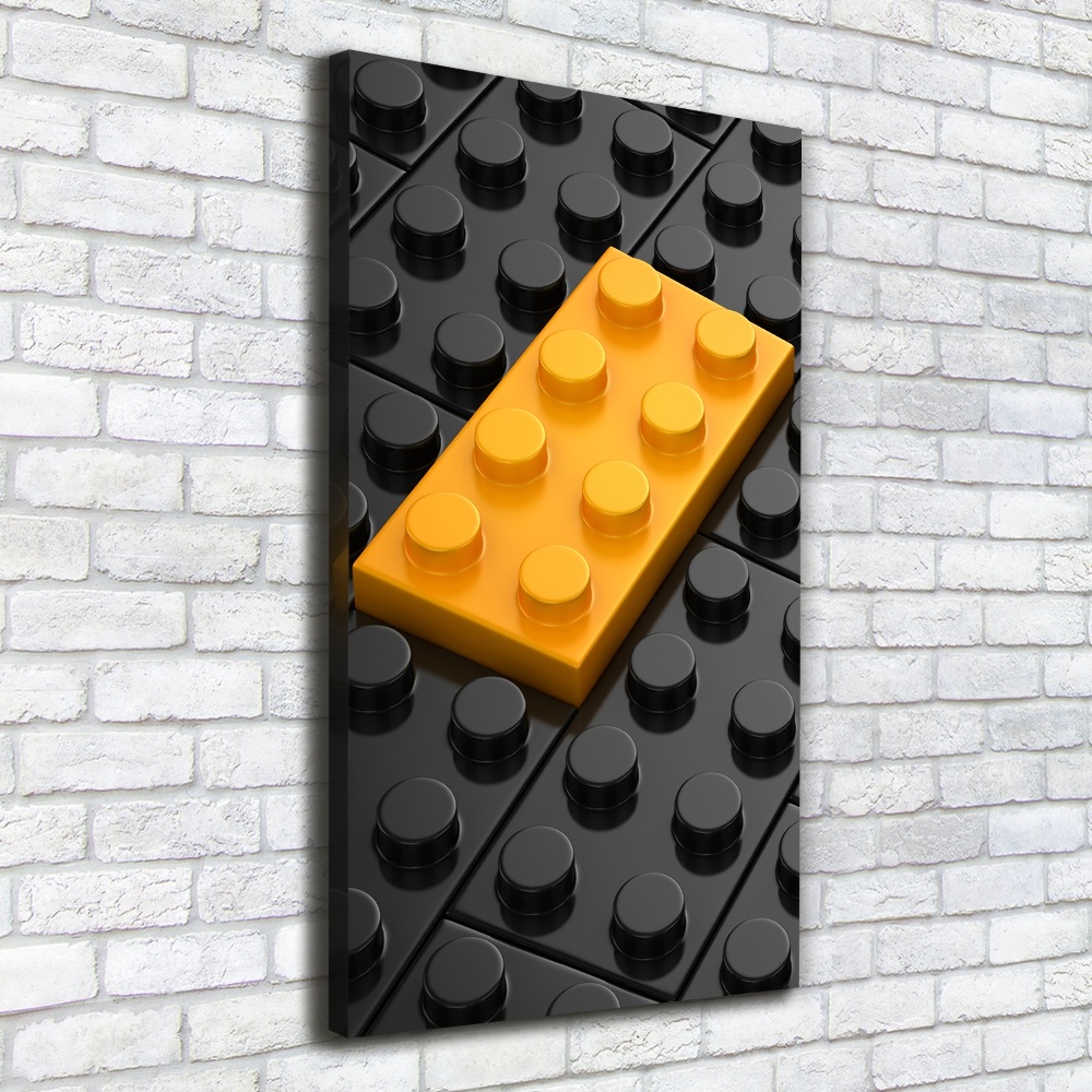 Foto obraz na płótnie do salonu pionowy Klocki lego