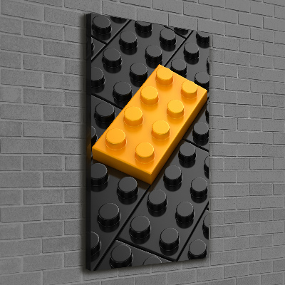 Foto obraz na płótnie do salonu pionowy Klocki lego