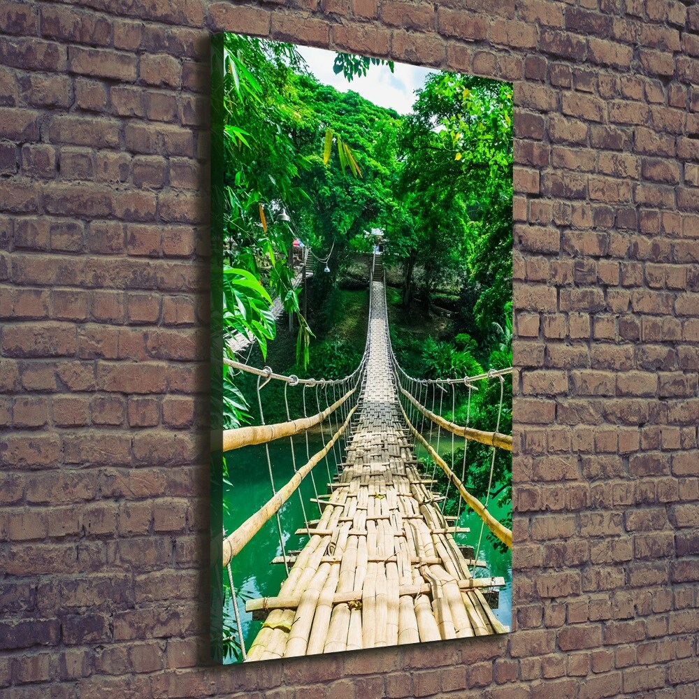 Foto obraz canvas pionowy Most wiszący