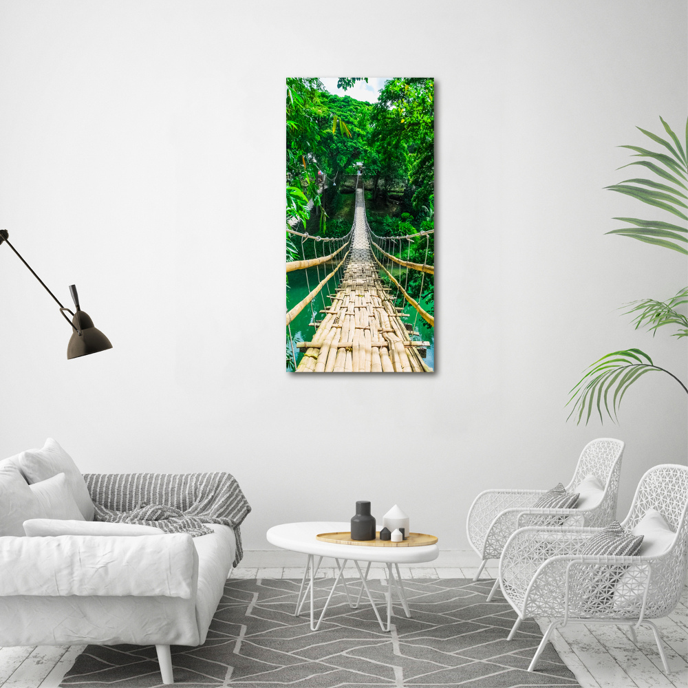 Foto obraz canvas pionowy Most wiszący