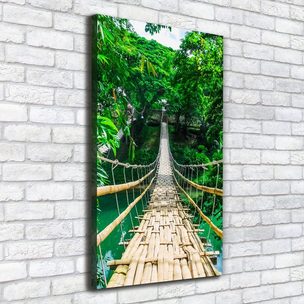 Foto obraz canvas pionowy Most wiszący