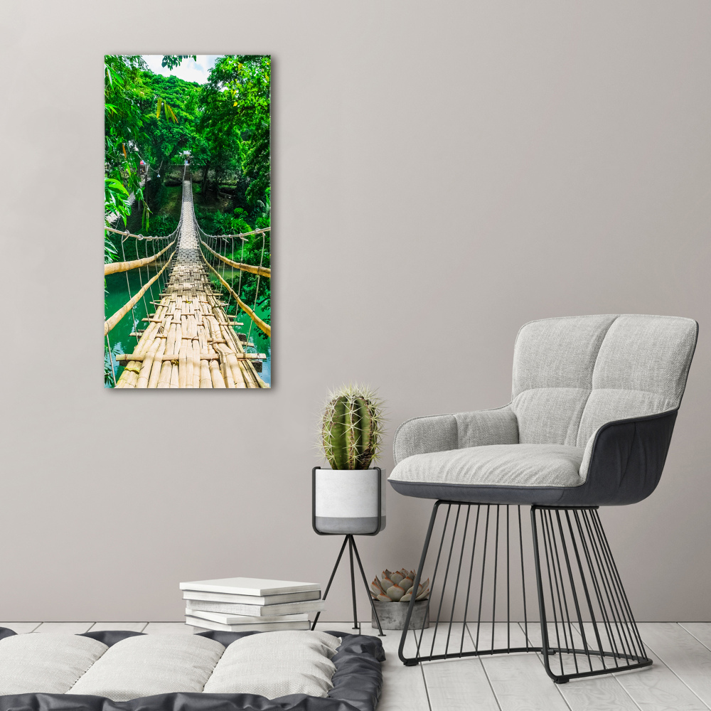 Foto obraz canvas pionowy Most wiszący