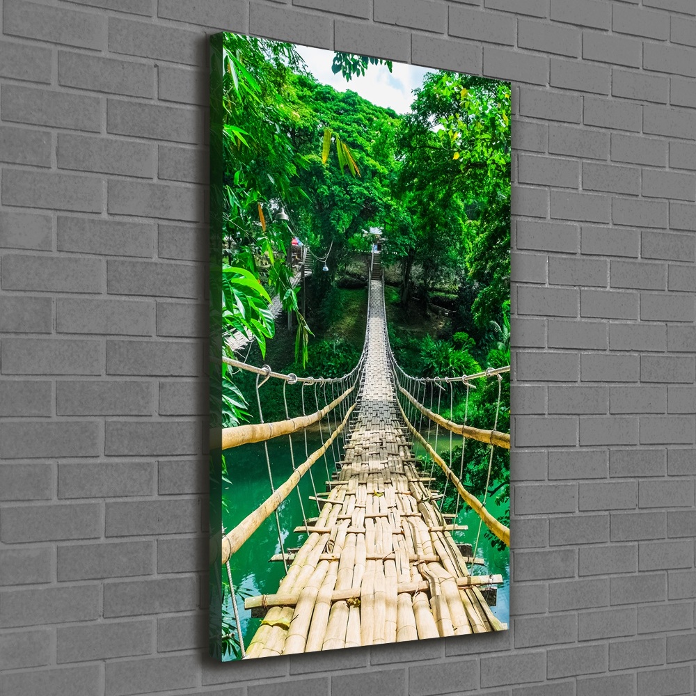Foto obraz canvas pionowy Most wiszący