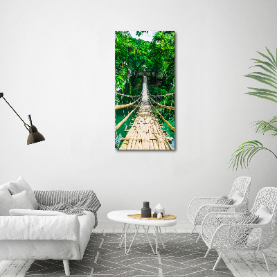 Foto obraz canvas pionowy Most wiszący