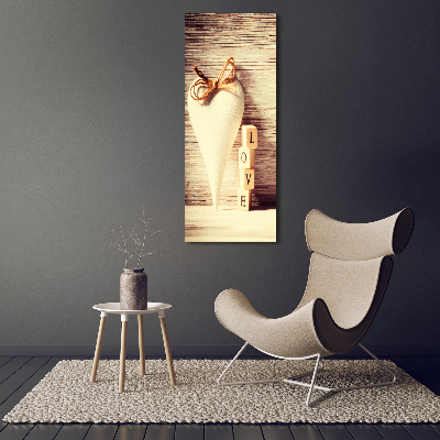 Nowoczesny fotoobraz canvas na ramie pionowy Miłość