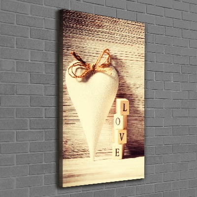 Nowoczesny fotoobraz canvas na ramie pionowy Miłość