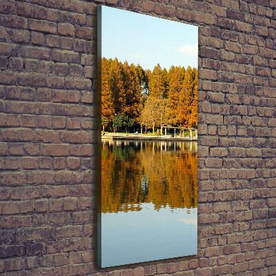 Foto obraz na płótnie pionowy Park jesienią