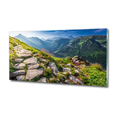 Foto obraz szklany Wschód słońca Tatry