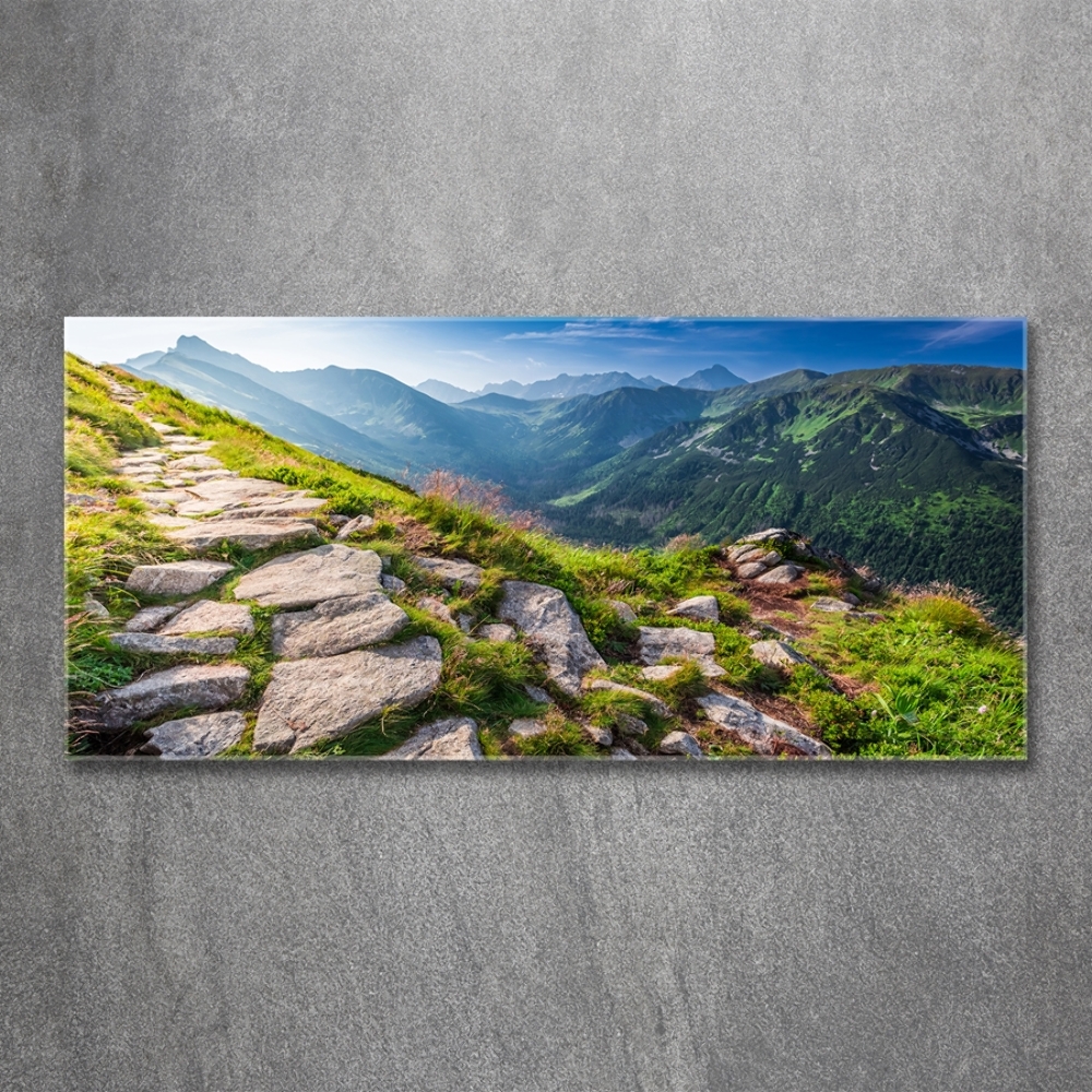 Foto obraz szklany Wschód słońca Tatry