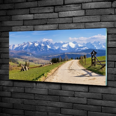 Foto obraz szkło hartowane Panorama Tatr