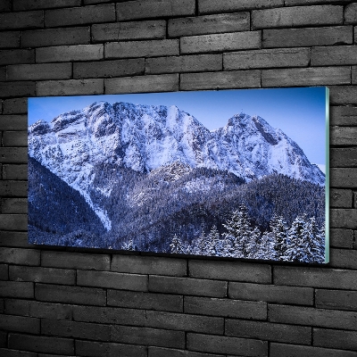 Foto obraz szkło hartowane Giewont Tatry