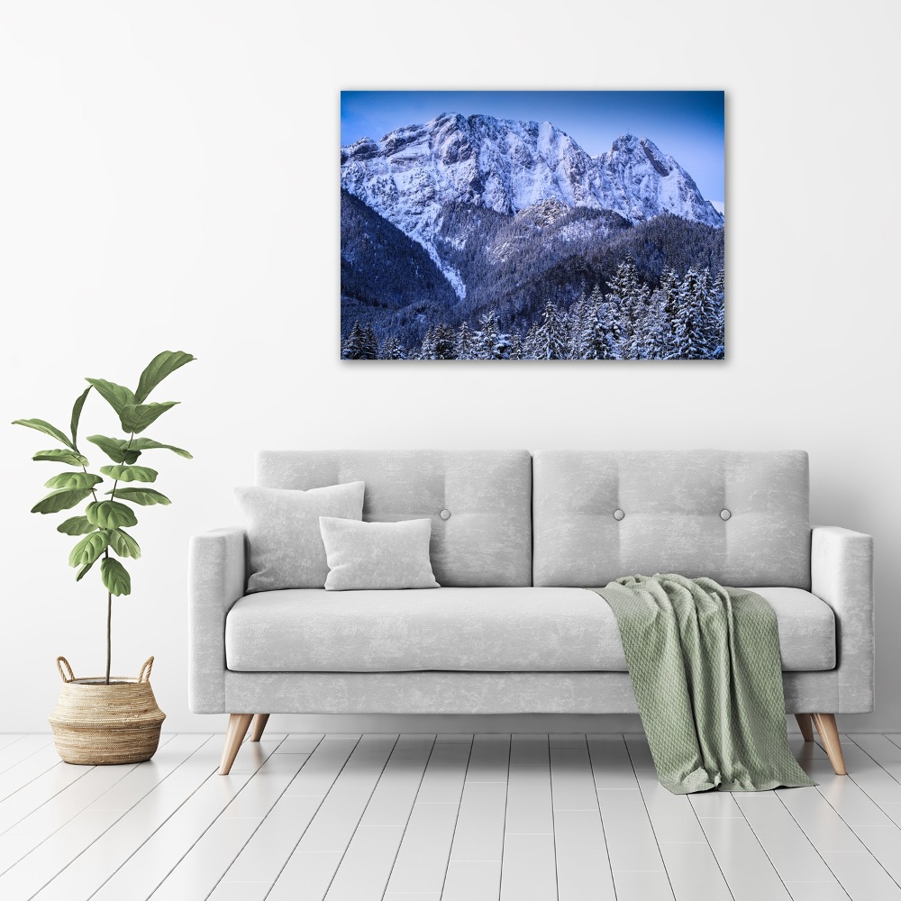 Foto obraz szkło hartowane Giewont Tatry