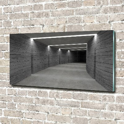 Foto obraz szkło hartowane Betonowy tunel