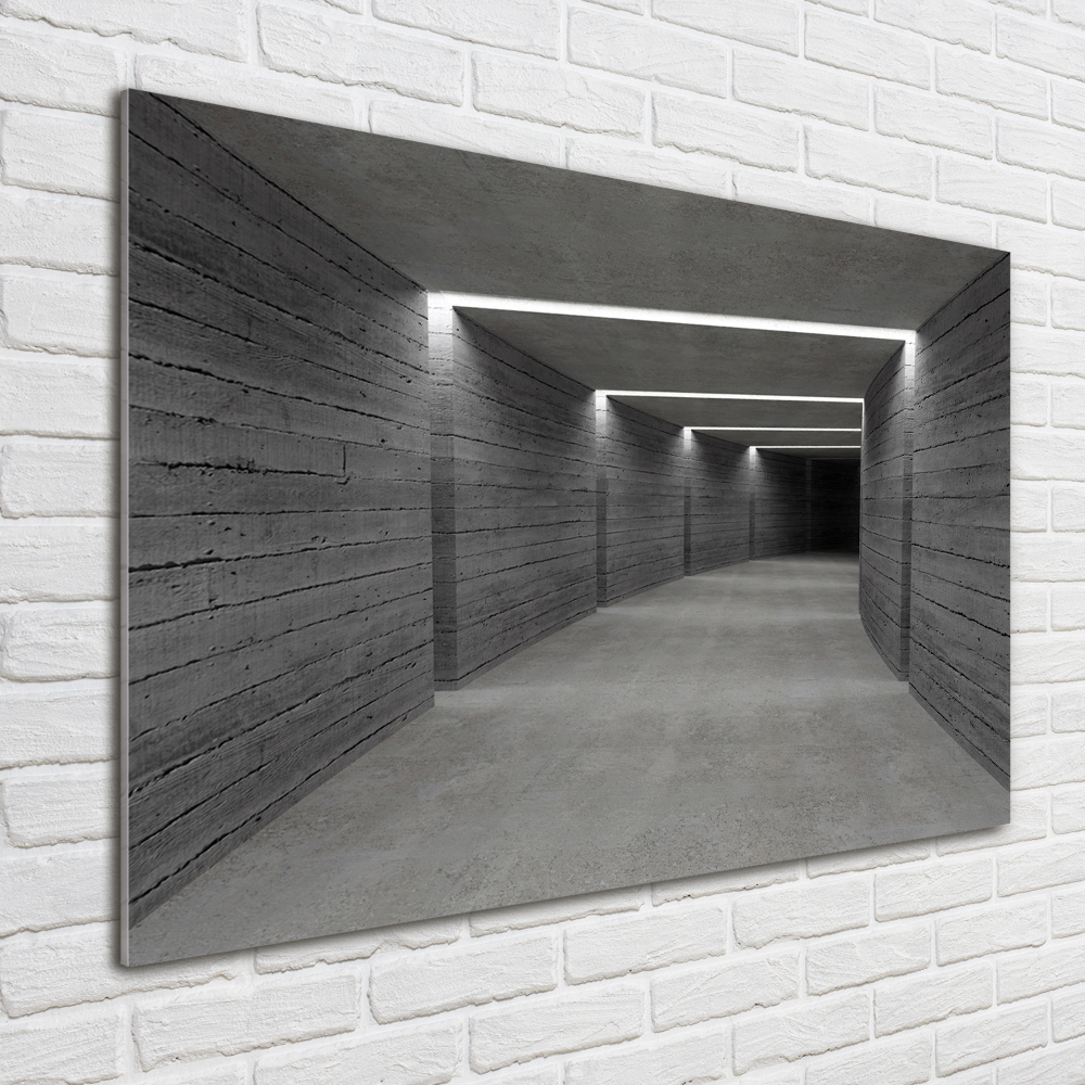 Foto obraz szkło hartowane Betonowy tunel
