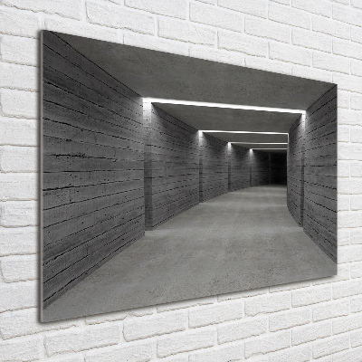 Foto obraz szkło hartowane Betonowy tunel