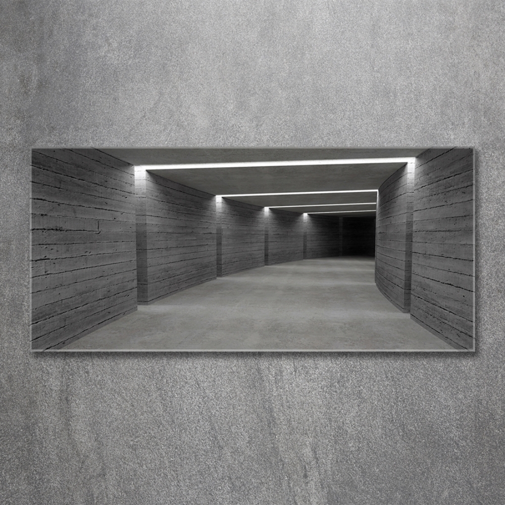 Foto obraz szkło hartowane Betonowy tunel