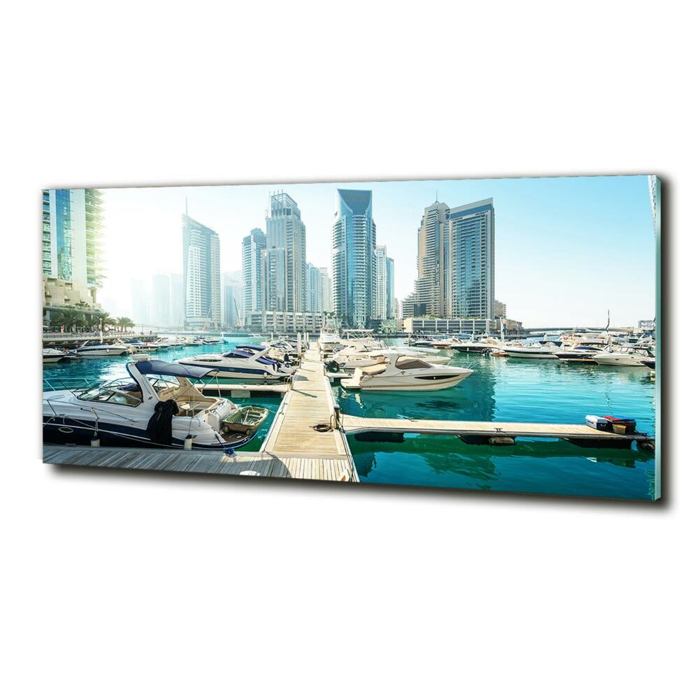 Fotoobraz na ścianę szklany Marina w Dubaju