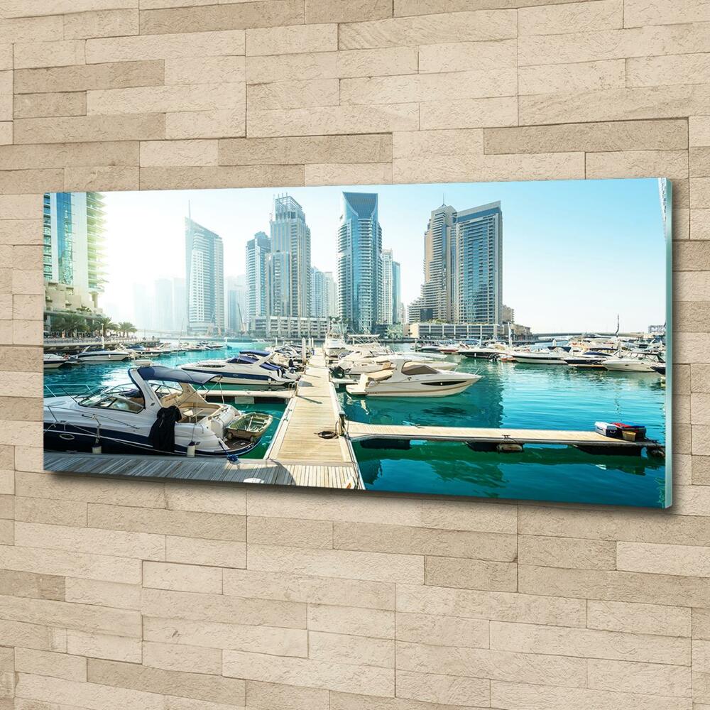 Fotoobraz na ścianę szklany Marina w Dubaju