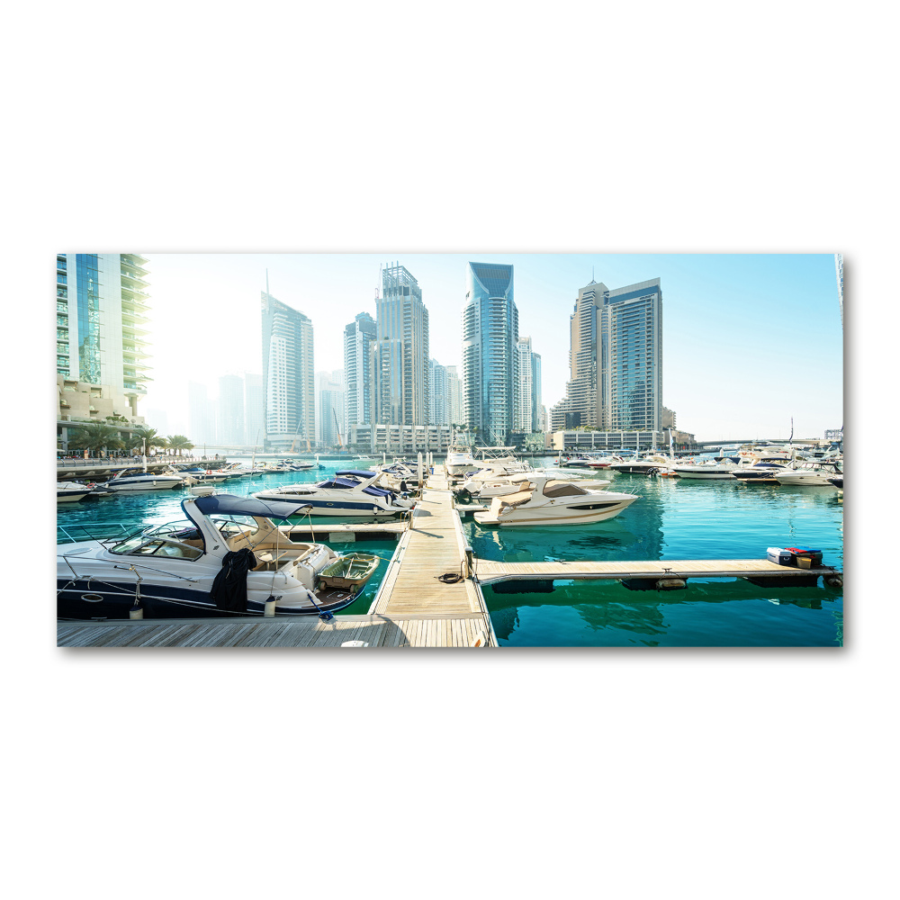 Fotoobraz na ścianę szklany Marina w Dubaju