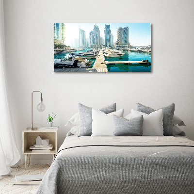 Fotoobraz na ścianę szklany Marina w Dubaju