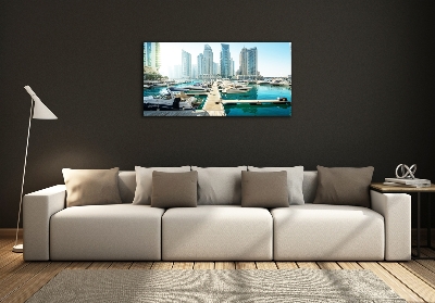 Fotoobraz na ścianę szklany Marina w Dubaju