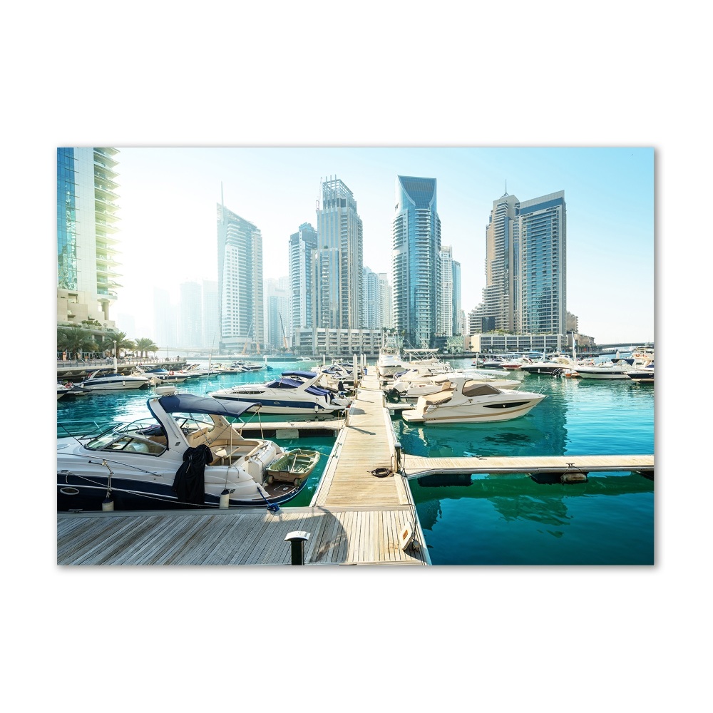 Fotoobraz na ścianę szklany Marina w Dubaju