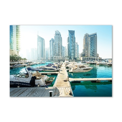 Fotoobraz na ścianę szklany Marina w Dubaju