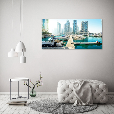 Fotoobraz na ścianę szklany Marina w Dubaju