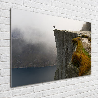 Foto obraz szkło hartowane Norweski klif