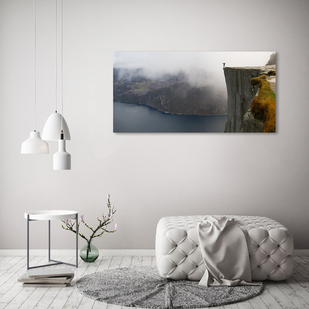Foto obraz szkło hartowane Norweski klif