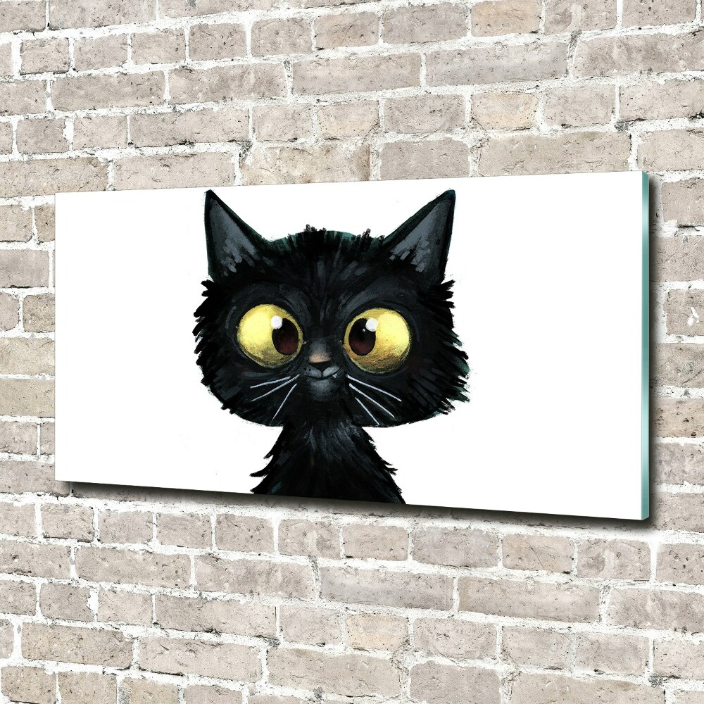 Fotoobraz na ścianę szklany Ilustracja kota