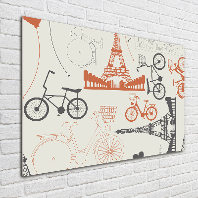 Fotoobraz na ścianę szklany Symbole Francji