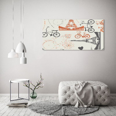 Fotoobraz na ścianę szklany Symbole Francji