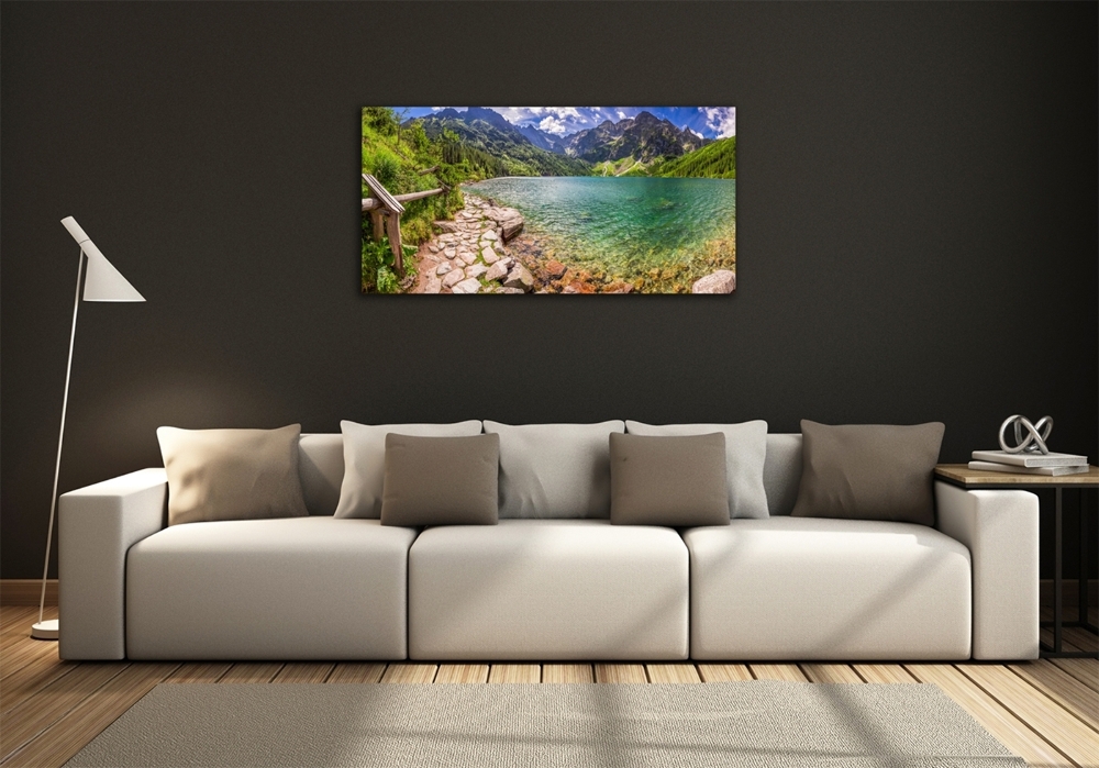 Foto obraz szklany Morskie oko Tatry