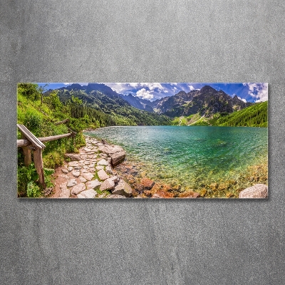 Foto obraz szklany Morskie oko Tatry