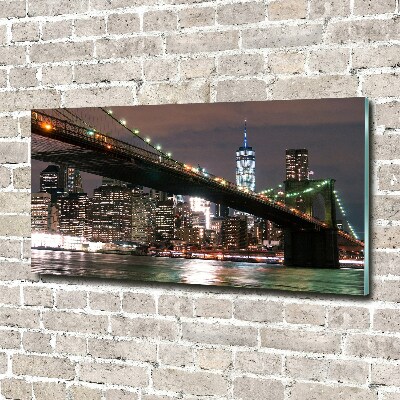 Foto obraz szklany Manhattan Nowy Jork