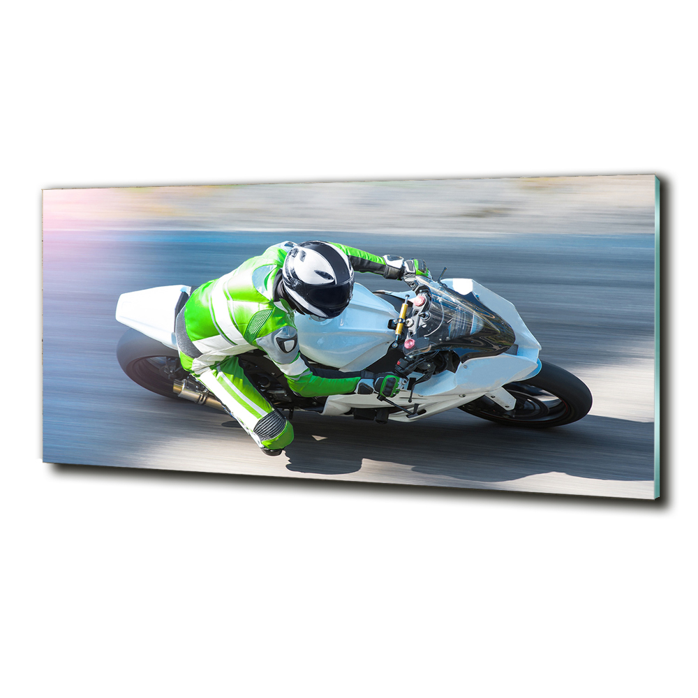 Foto obraz szklany Wyścig motocyklowy