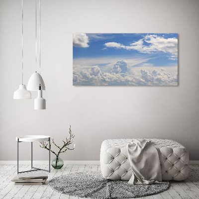 Foto obraz szklany Chmury na niebie
