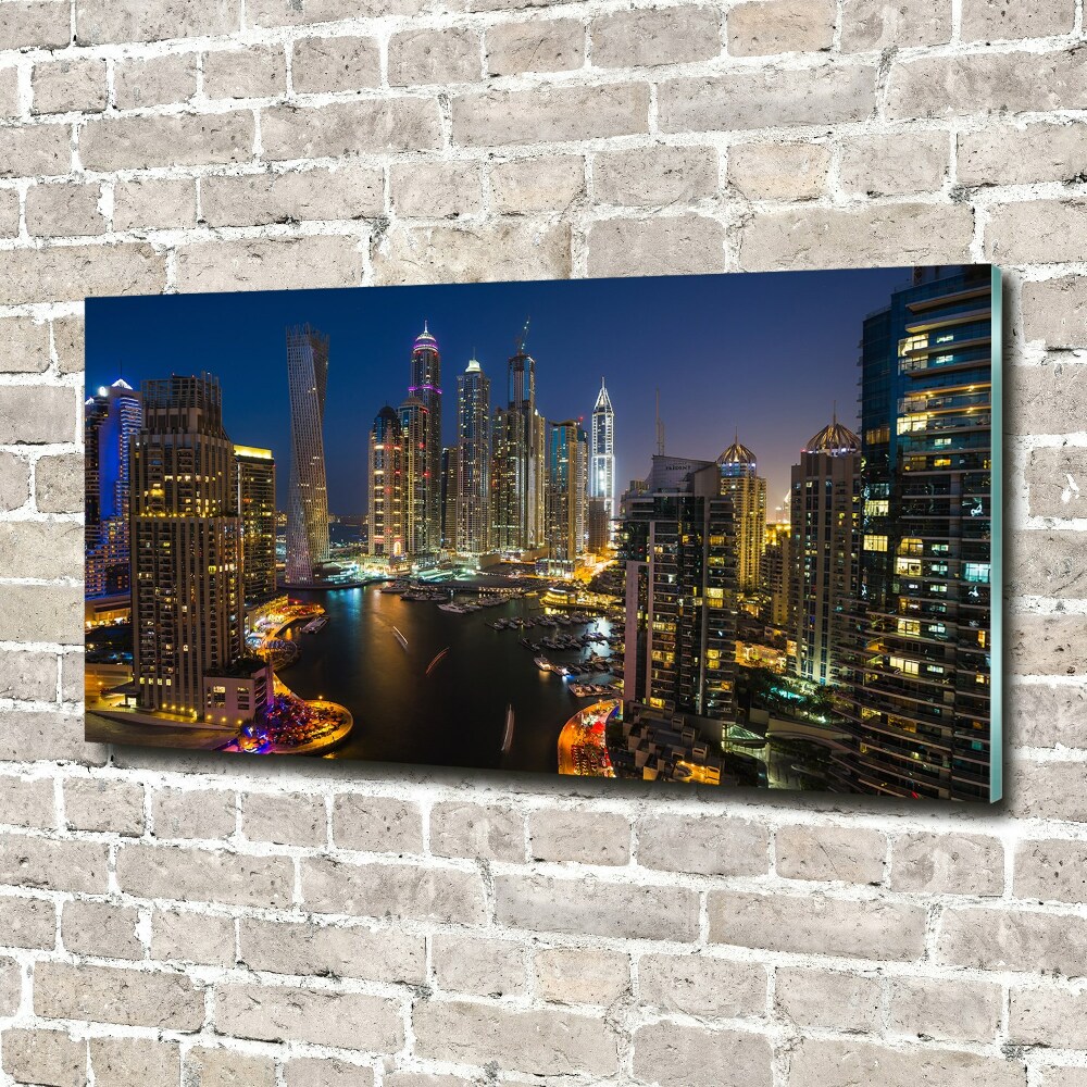 Fotoobraz na ścianę szklany Marina w Dubaju