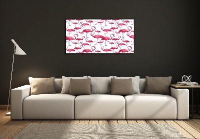 Foto-obraz szkło hartowane Flamingi